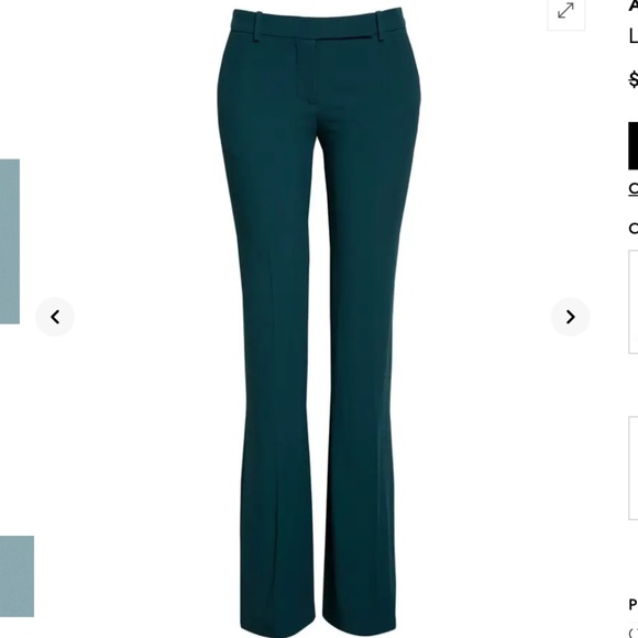 Alexander McQueen Boot Cut Tailored Trousers in Forrest Green - Picture 1 of 15